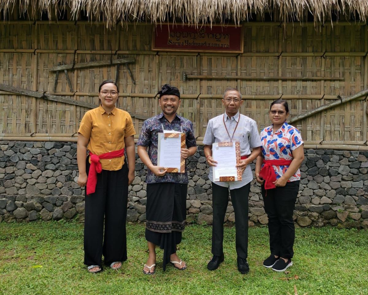 Penandatanganan Perjanjian Kerja Sama antara FTP Universitas Udayana dengan Samsara Living Museum